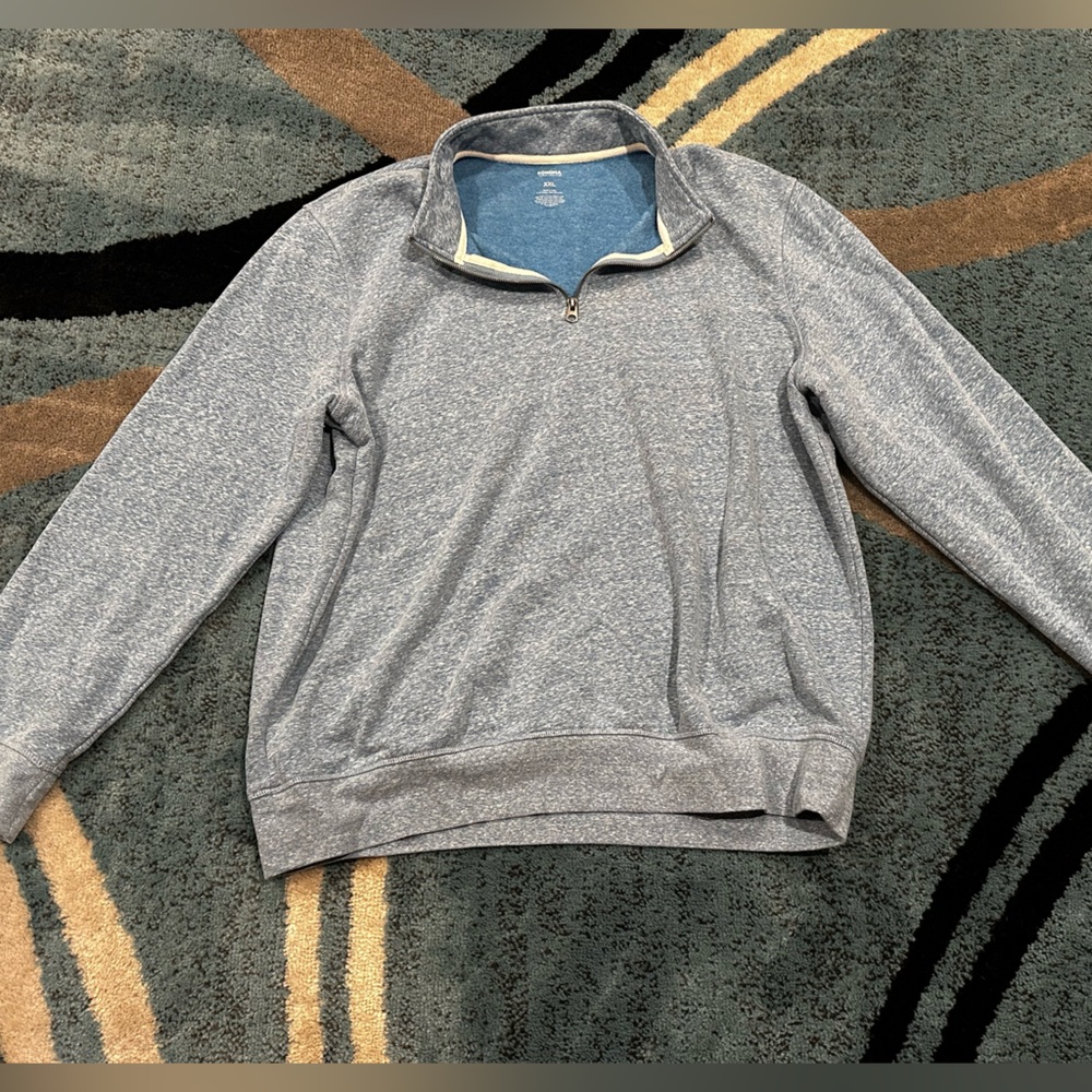 Sonoma Quarterzip Pull Over - Blue - Size XXL